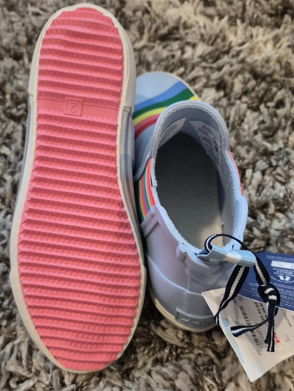 Joules Rainbow Ankle Rain Boots